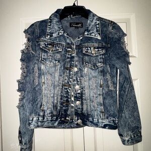 Thrill Ripped Indigo Jean Jacket